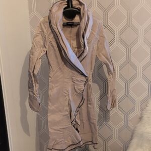 Elegant Cream Trench Coat